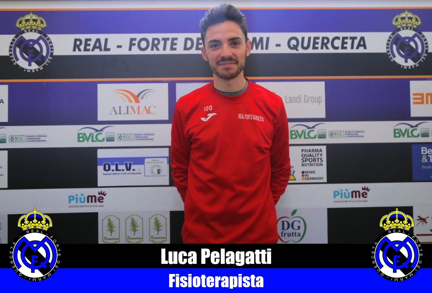 Serie D, Real Forte Querceta, Luca Pelagatti nuovo fisioterapista