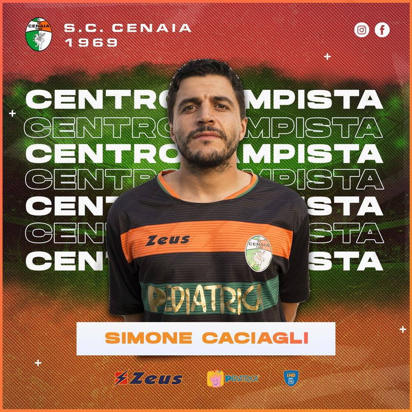 Serie D, Cenaia rinnova Simone Caciagli